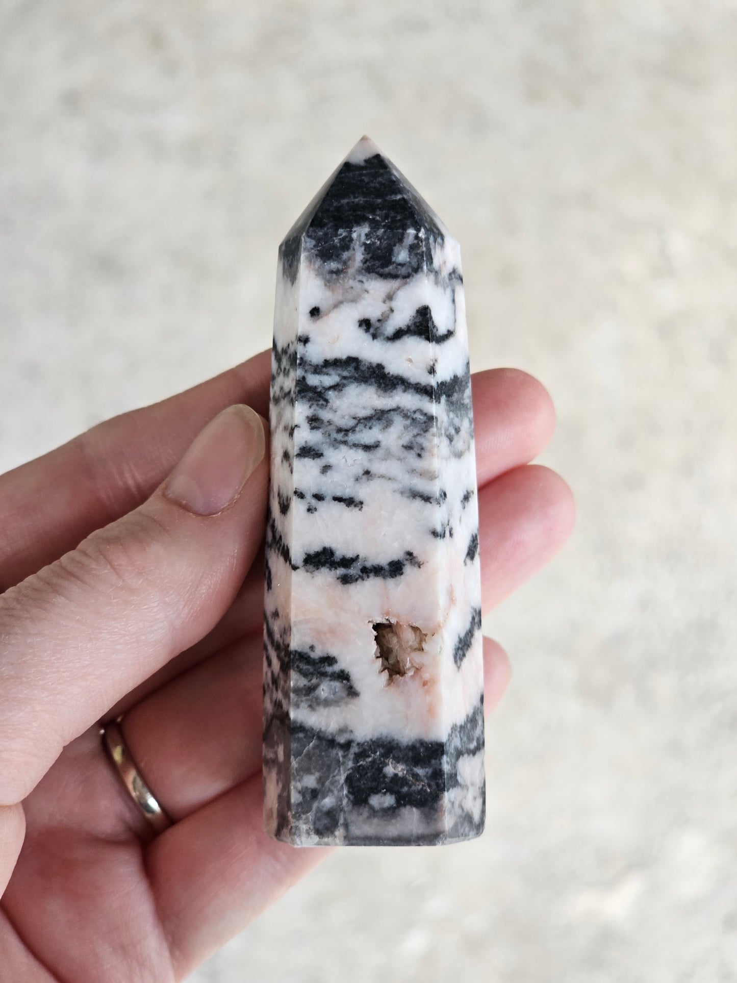 Pink Zebra Jasper Tower