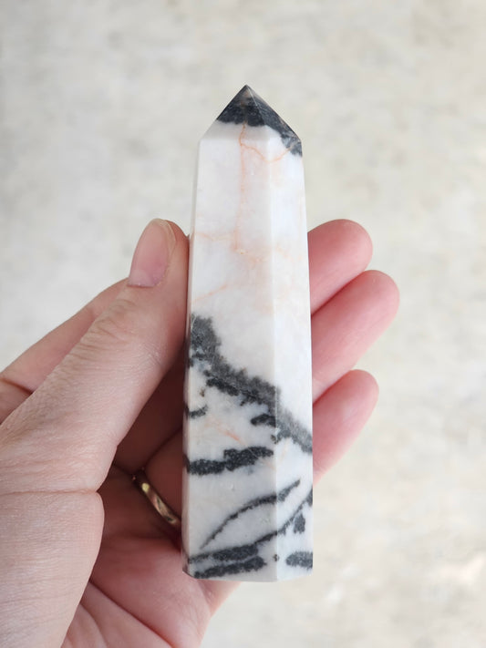 Pink Zebra Jasper Tower