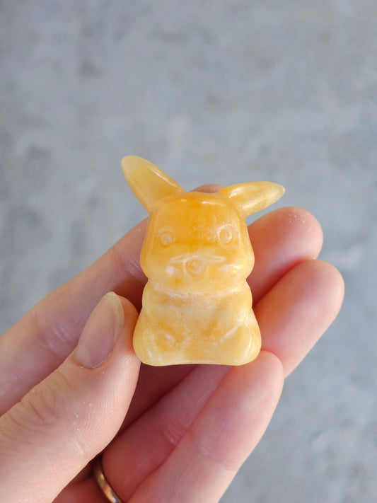 Yellow Calcite Pikachu