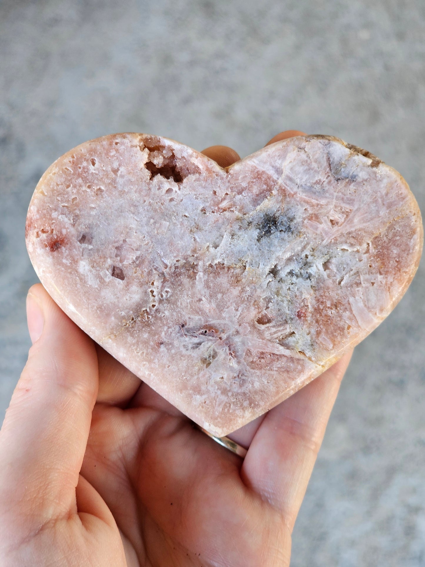 Pink Amethyst Heart