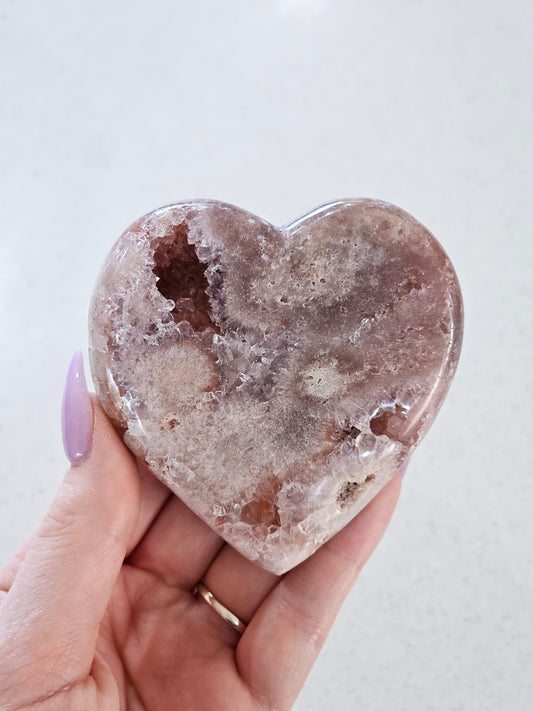 Pink Amethyst Heart
