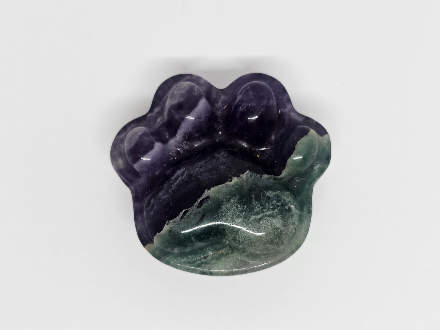 Rainbow Fluorite Paw Print