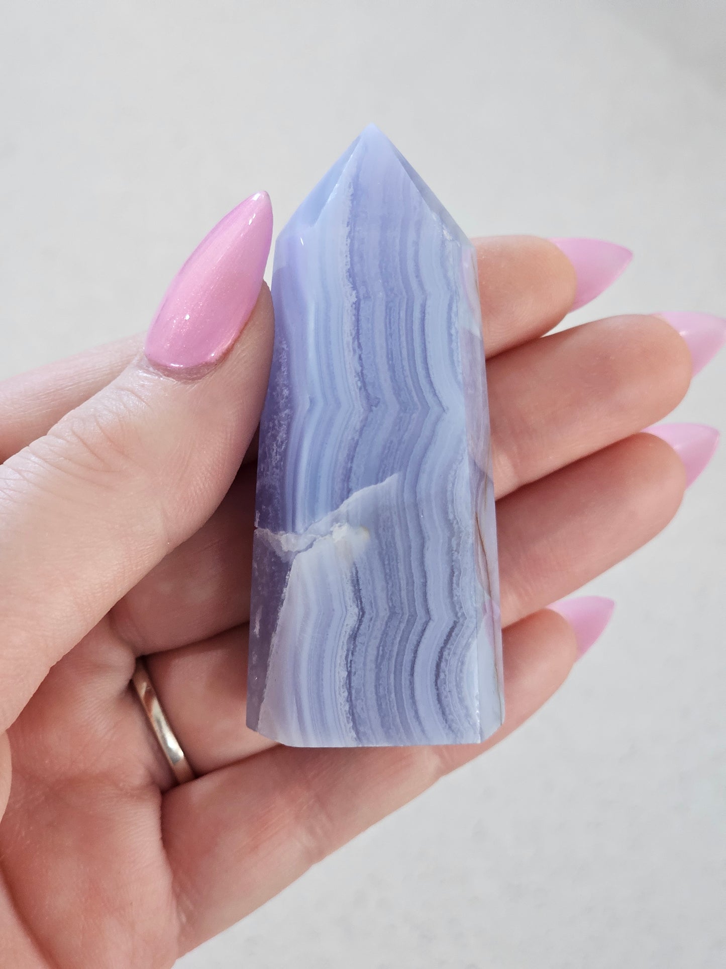 Blue Lace Agate Tower