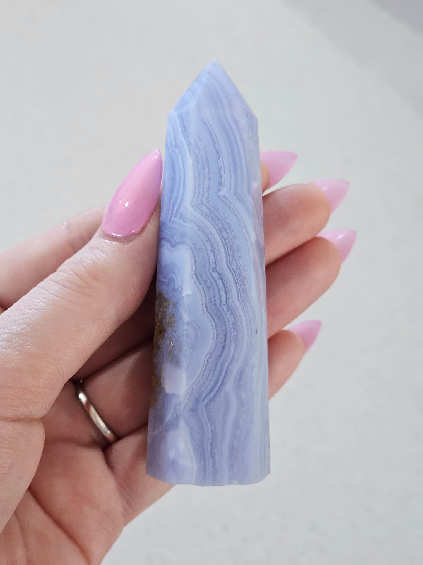 Blue Lace Agate Tower