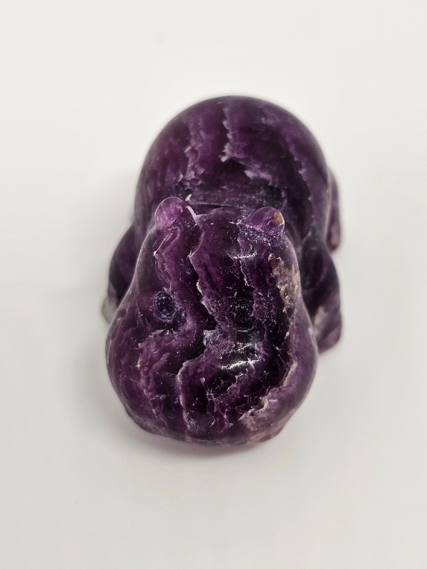 Fluorite Hippopotamus Carving