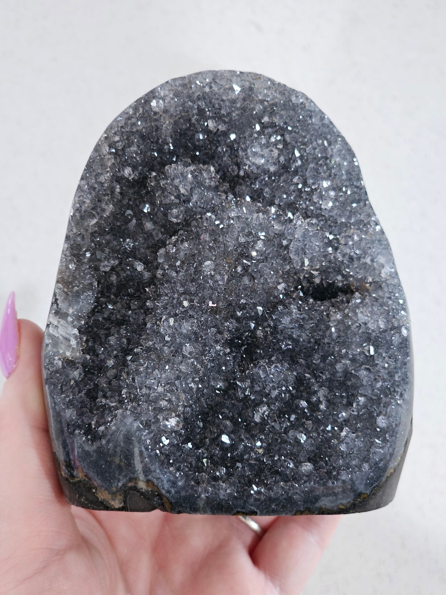 Black Amethyst Cut Base