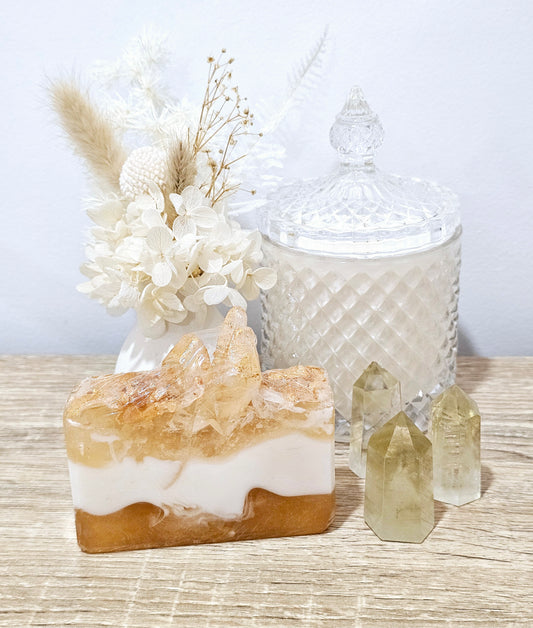 Sunbeam Citrine Crystal Soap