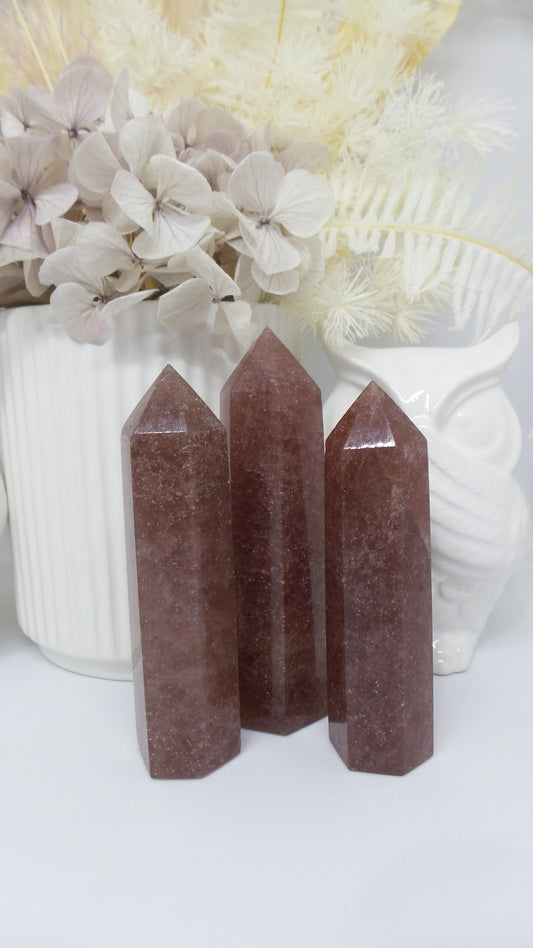 Strawberry Quartz Tower Intuitively selected
