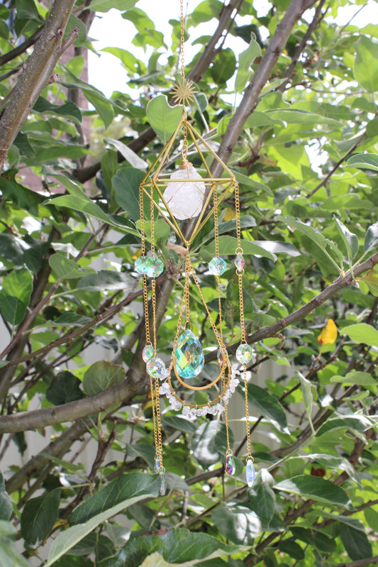Clear Quartz Suncatcher