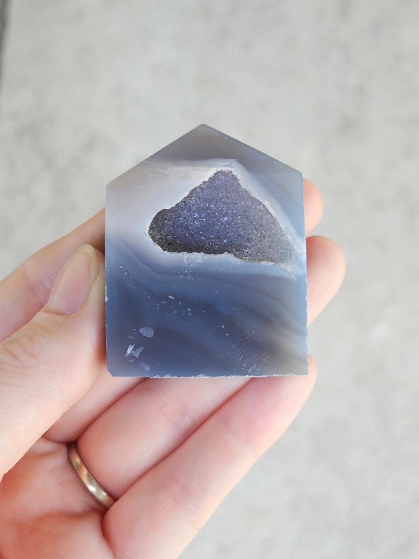 Small Druzy Agate Tower