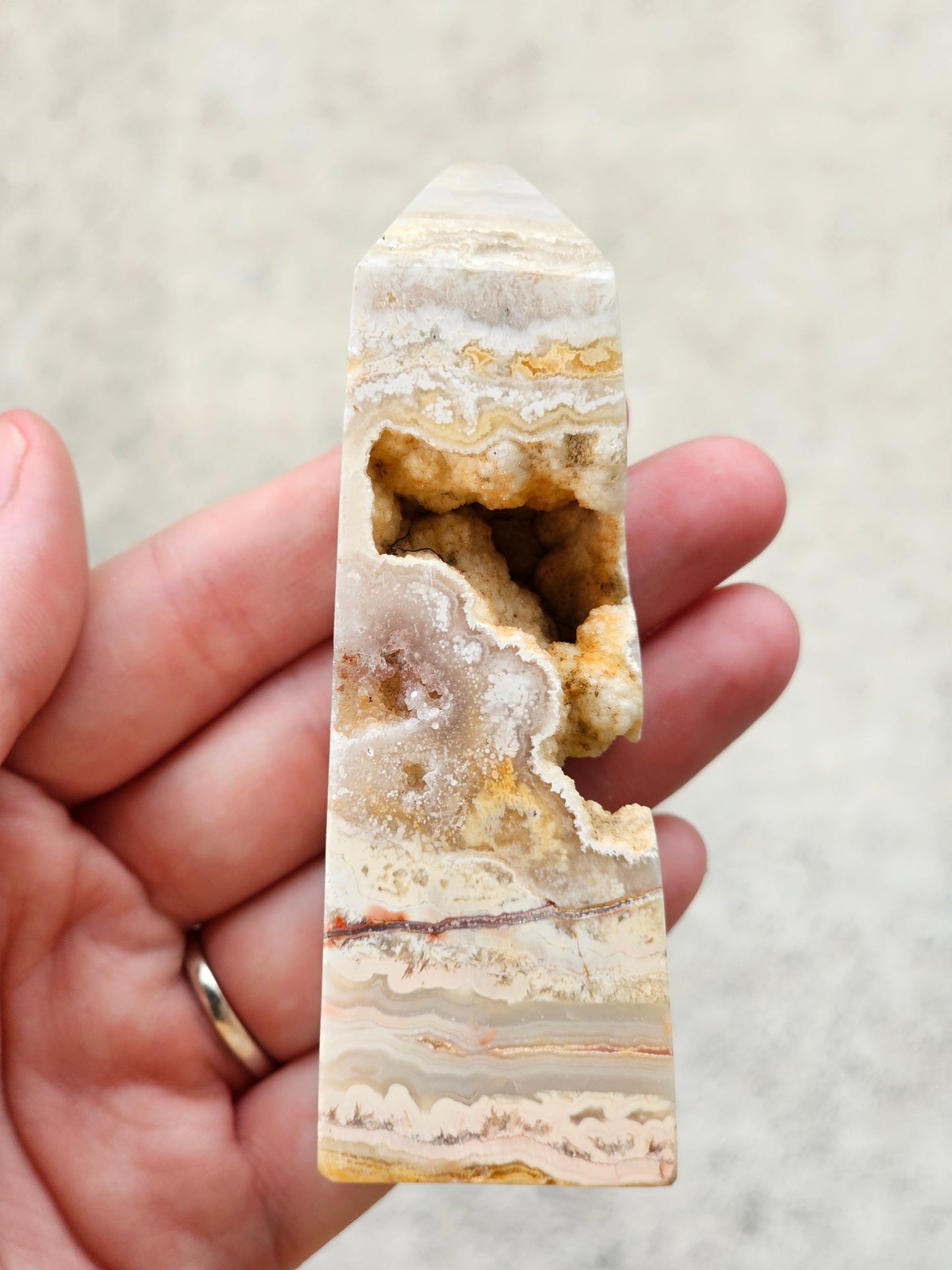 Crazy Lace Agate Tower