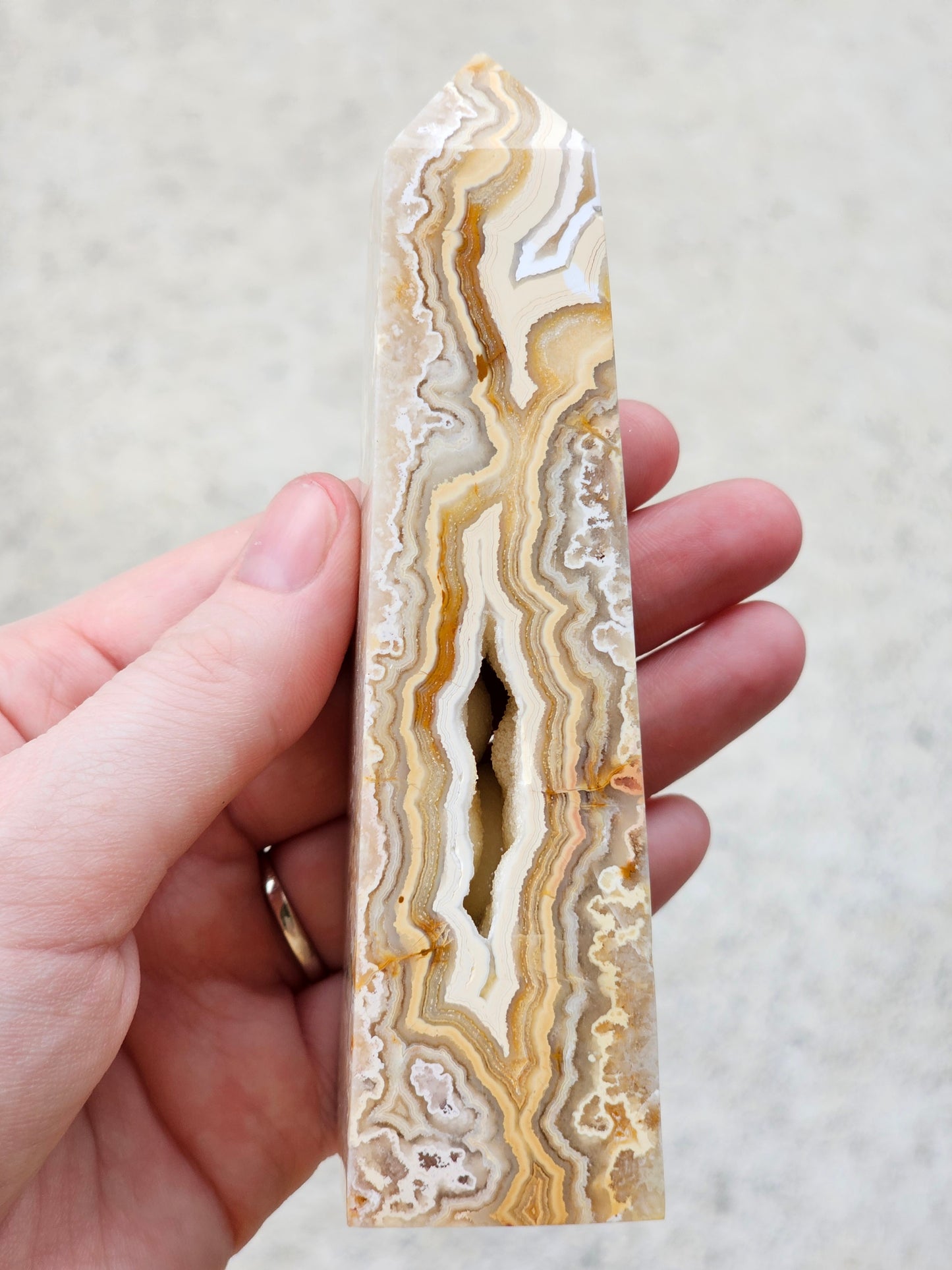 Crazy Lace Agate Tower
