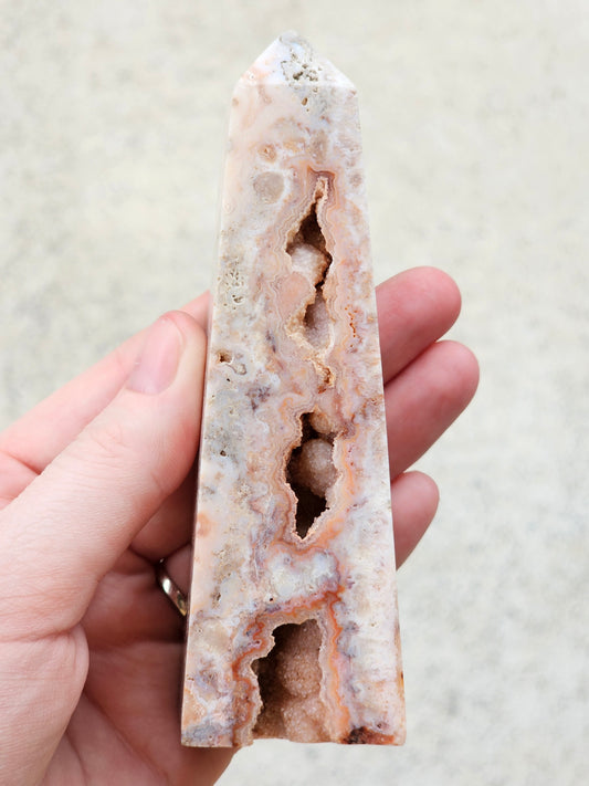 Crazy Lace Agate Tower