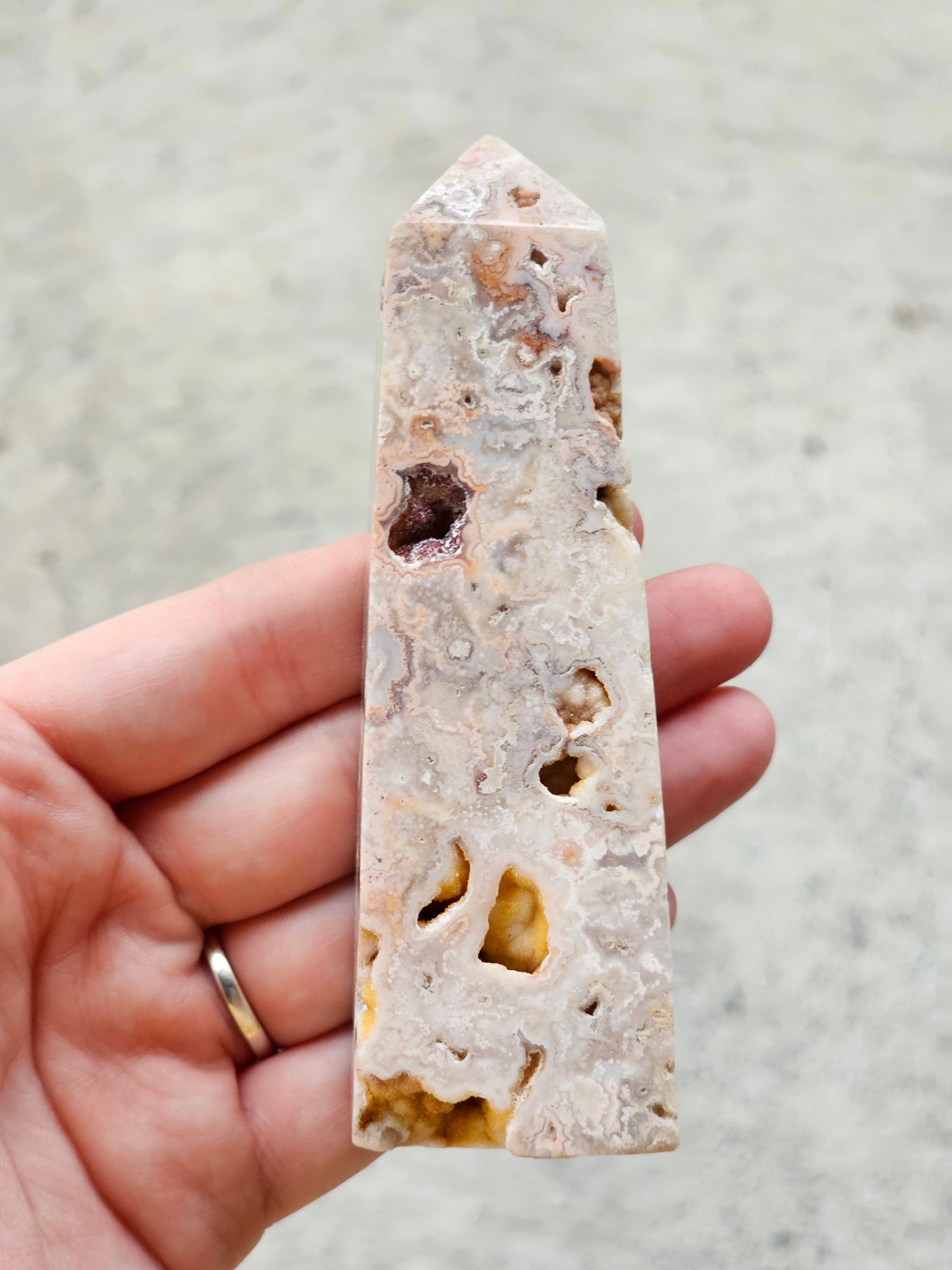 Crazy Lace Agate Tower