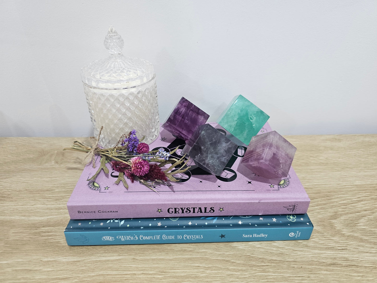 Rainbow Fluorite Cube