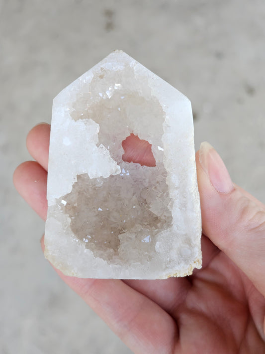 Druzy Quartz Tower