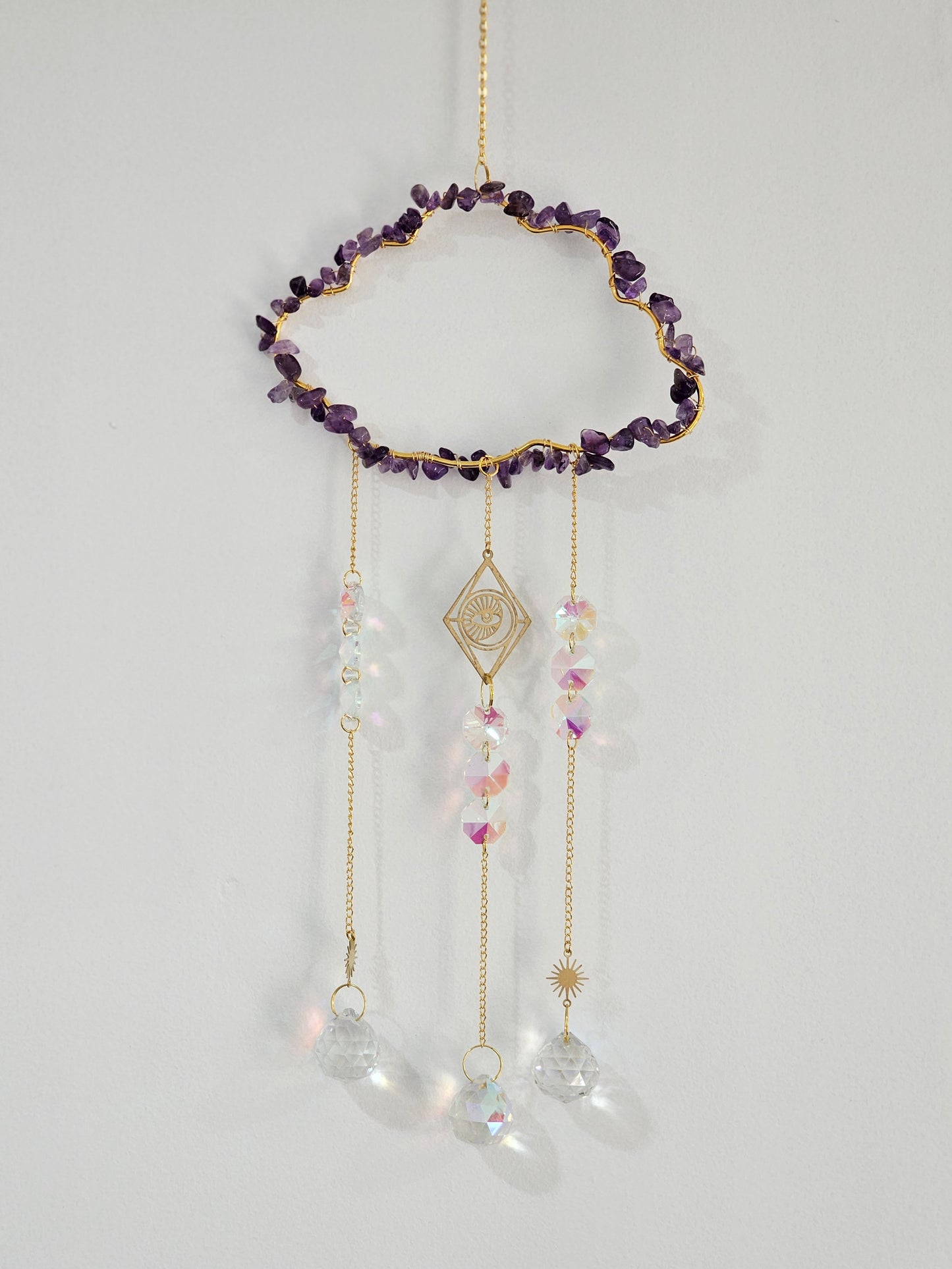 Amethyst Cloud Suncatcher