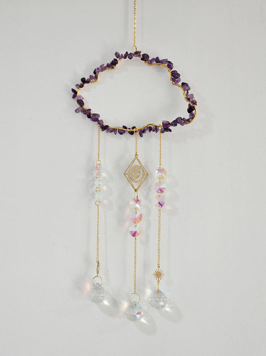 Amethyst Cloud Suncatcher