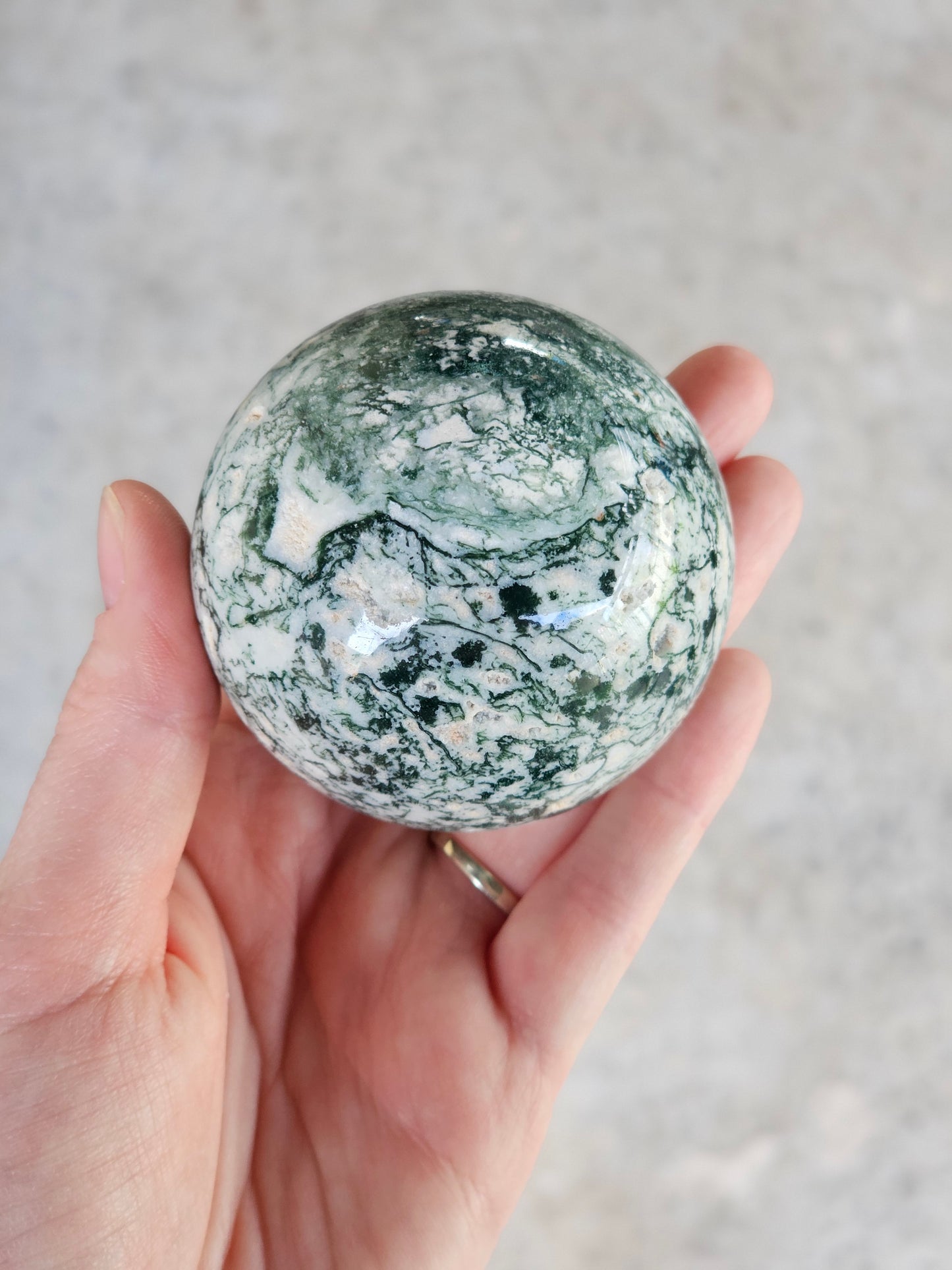 Moss Agate Sphere