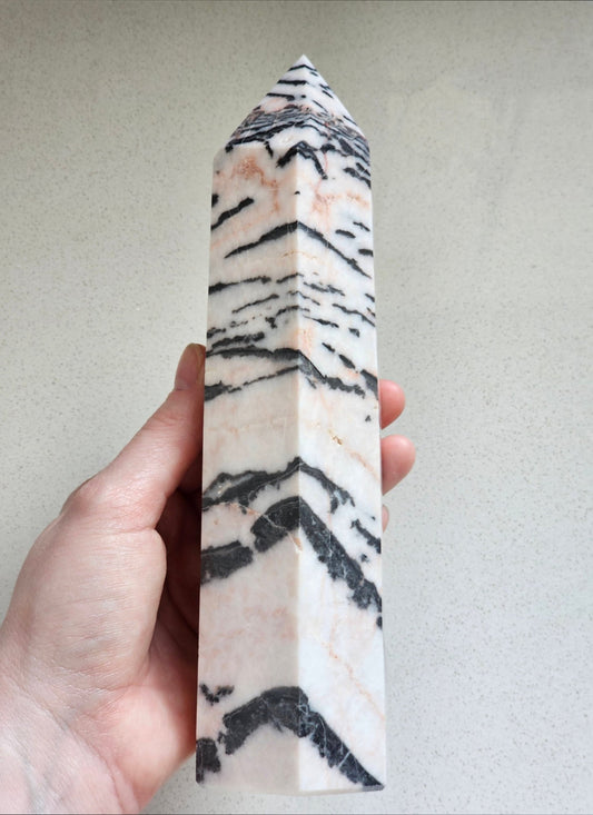 Pink Zebra Jasper Tower