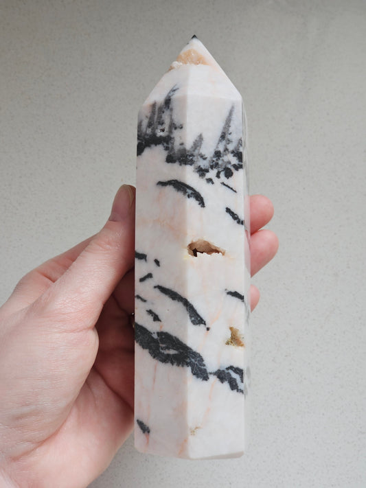 Pink Zebra Jasper Tower