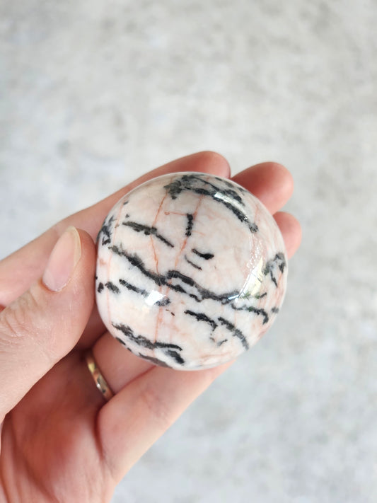 Pink Zebra Jasper Sphere