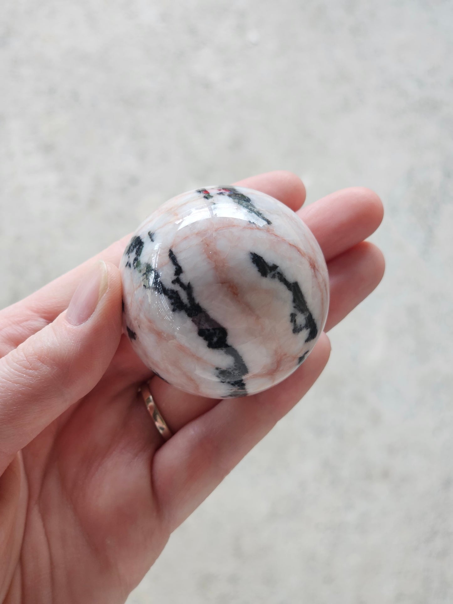 Pink Zebra Jasper Sphere