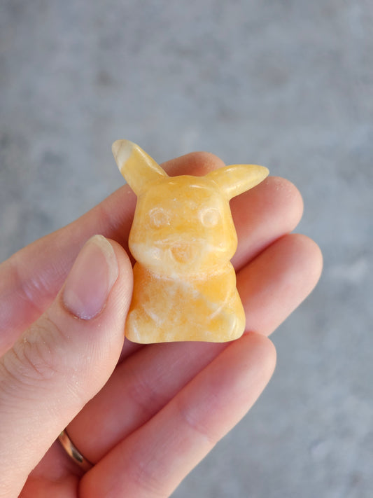 Yellow Calcite Pikachu