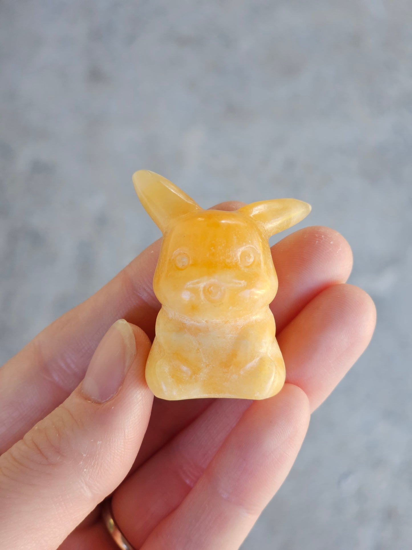 Yellow Calcite Pikachu