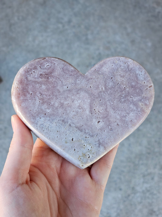 Pink Amethyst Heart