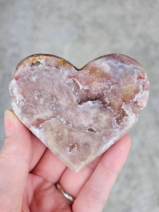 Pink Amethyst Heart