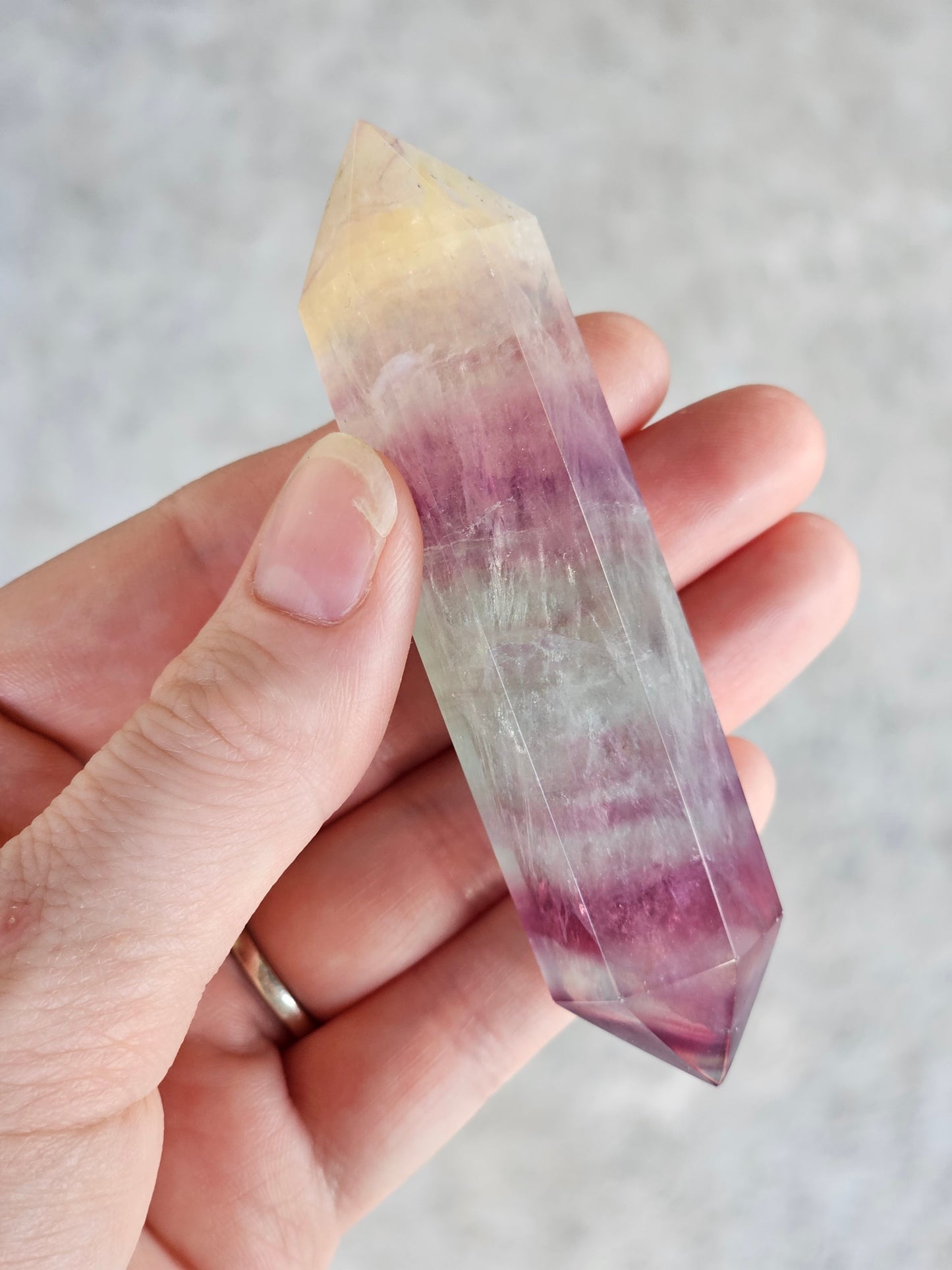 Rainbow Fluorite Double Point