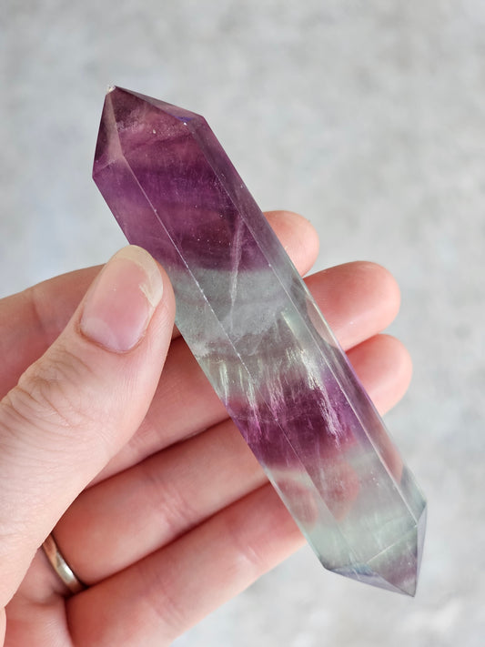 Rainbow Fluorite Double Point