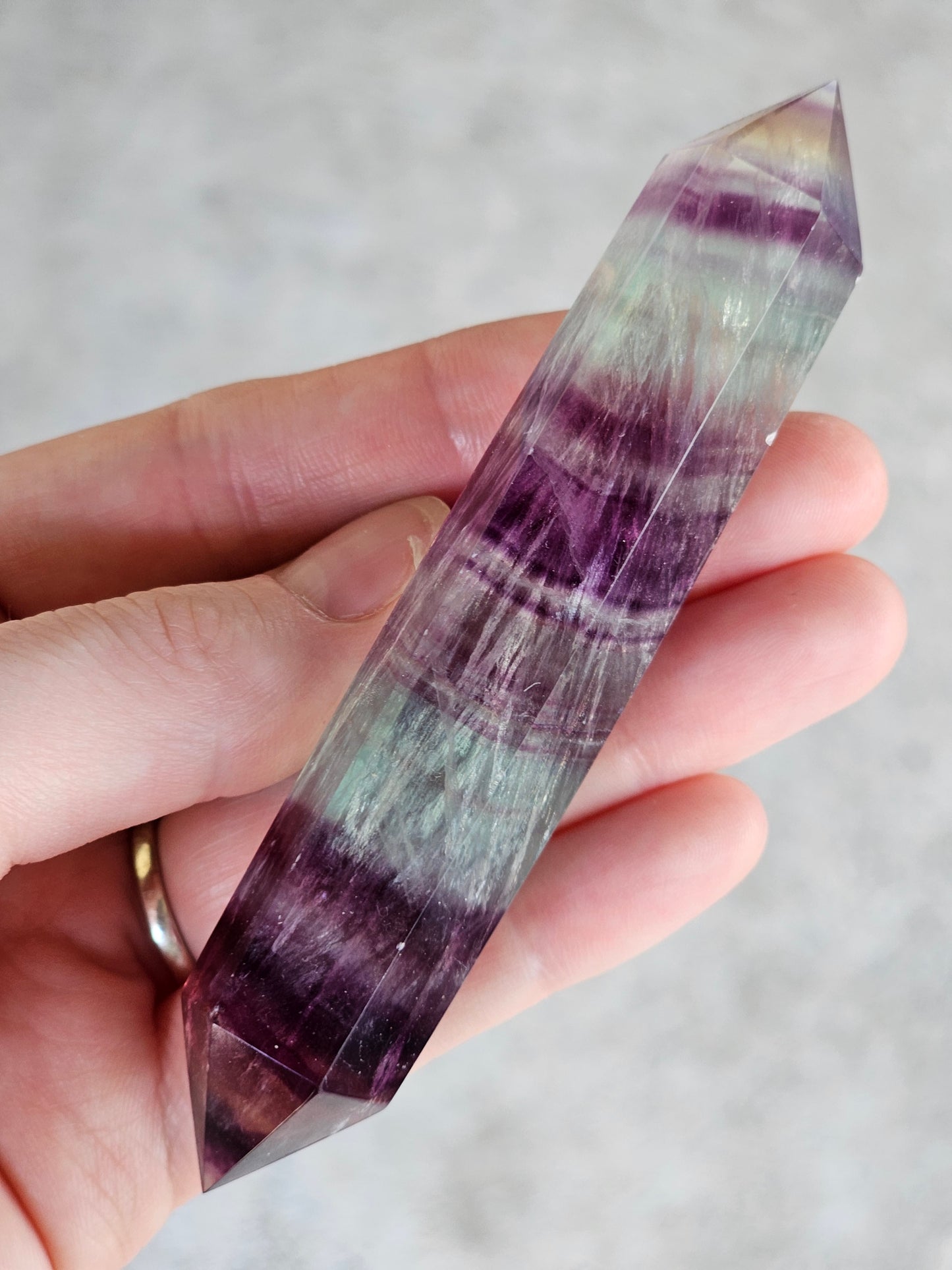 Rainbow Fluorite Double Point