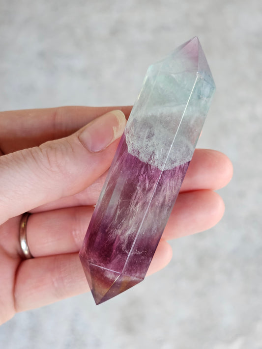 Rainbow Fluorite Double Point