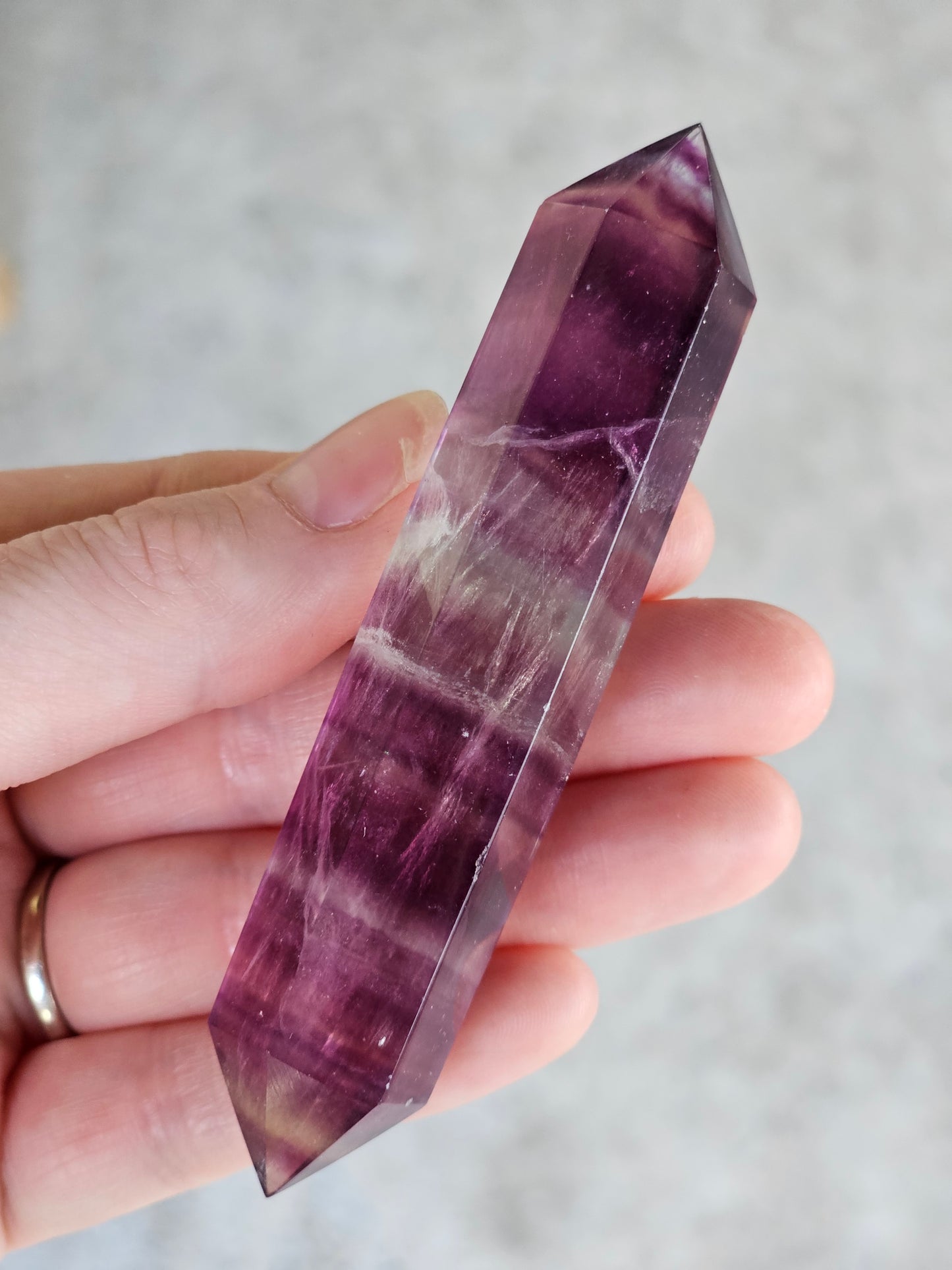 Rainbow Fluorite Double Point