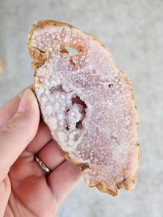 Pink Amethyst Slice