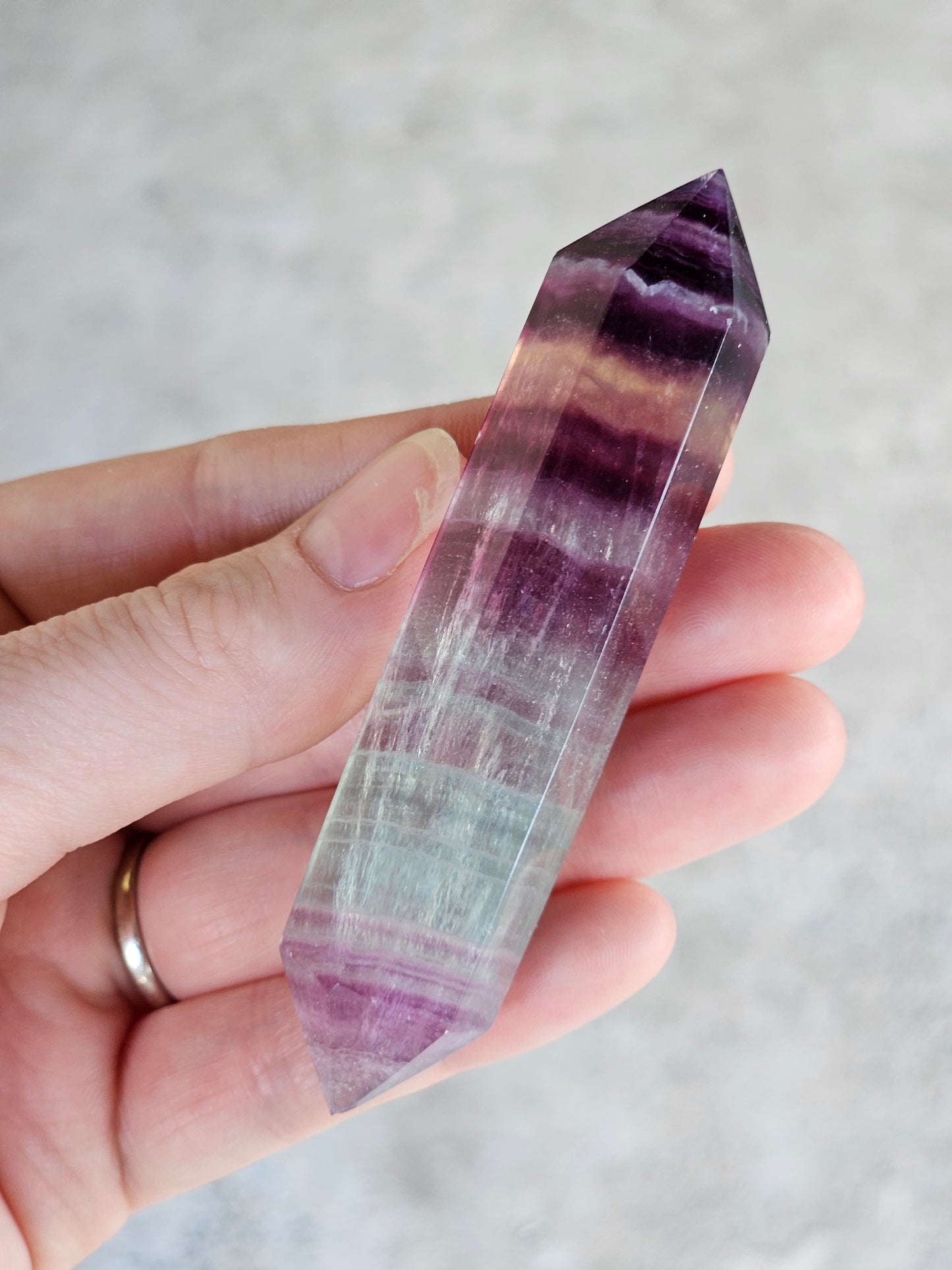 Rainbow Fluorite Double Point