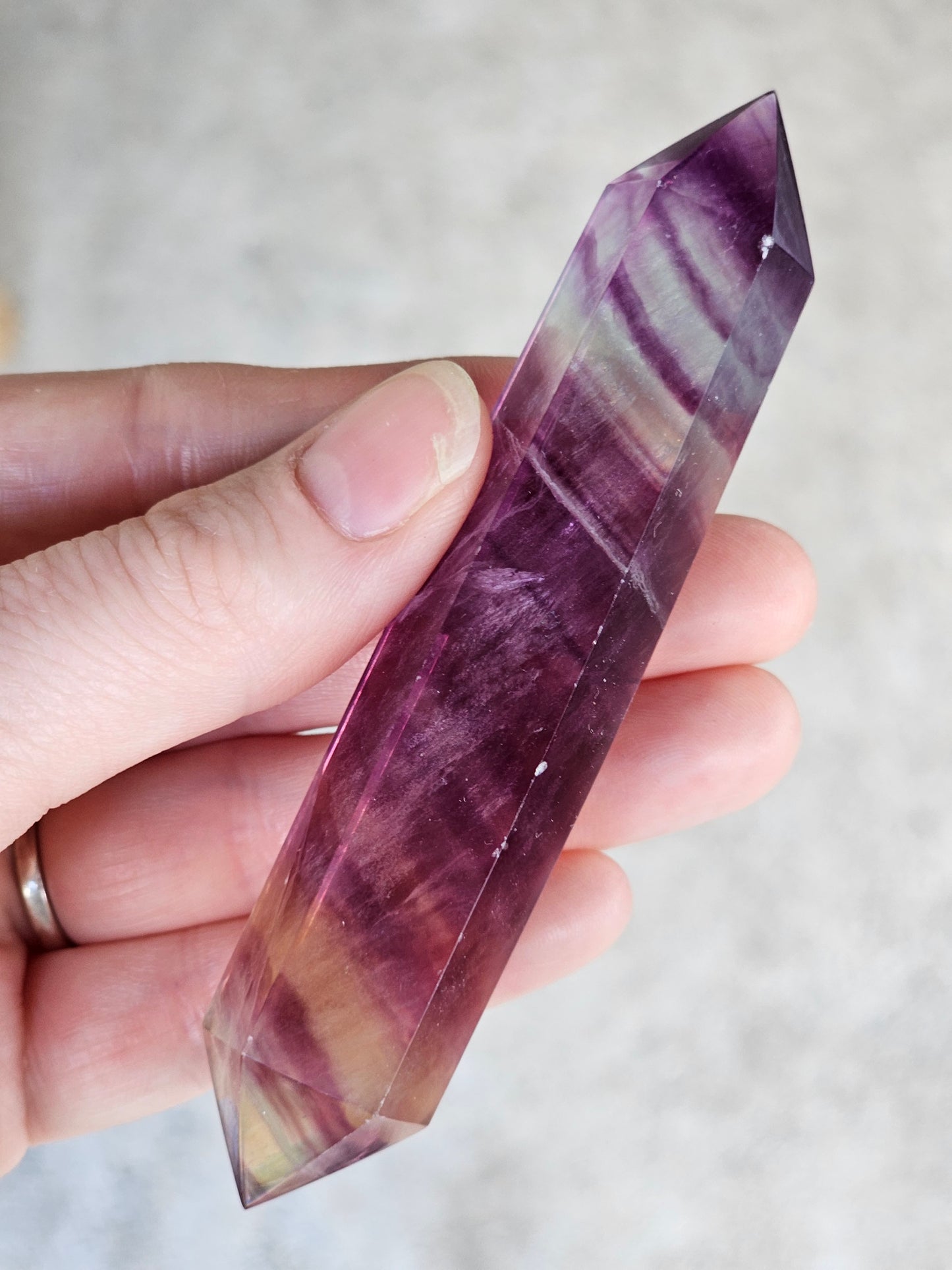 Rainbow Fluorite Double Point