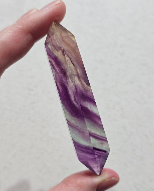 Rainbow Fluorite Double Point