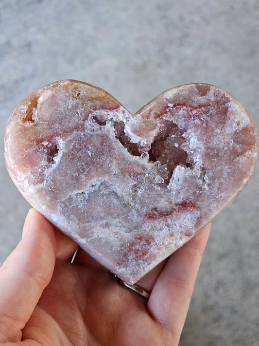 Pink Amethyst Heart