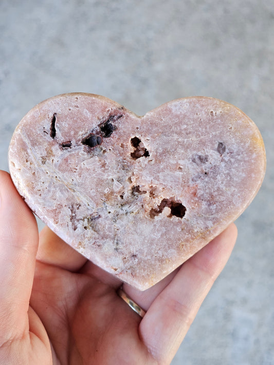 Pink Amethyst Heart