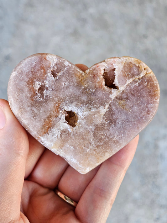 Pink Amethyst Heart