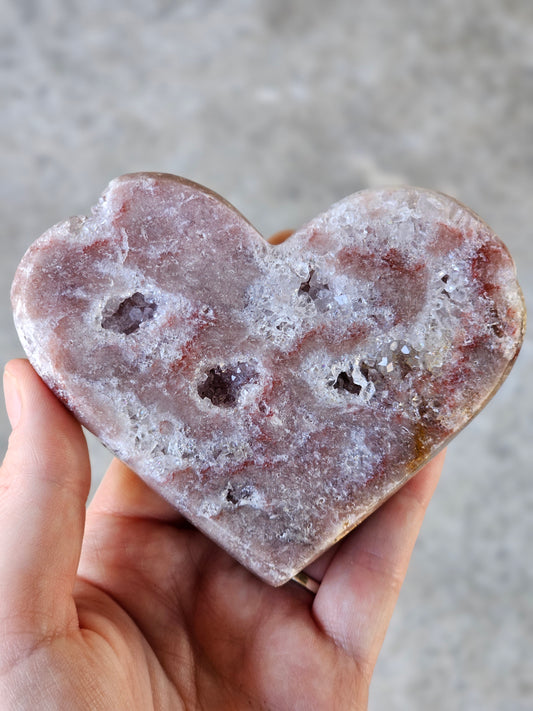 Pink Amethyst Heart