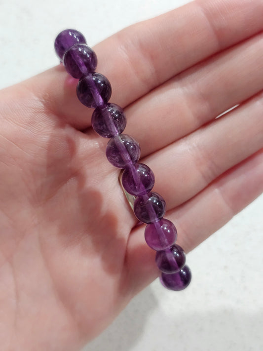 Purple Rainbow Fluorite Bracelet