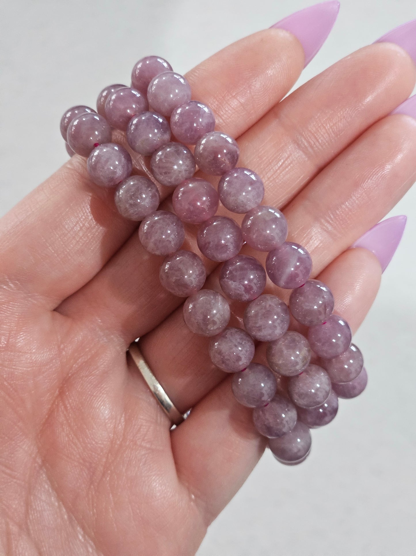 Purple Rose Quartz Bracelet