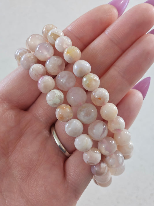 Flower Agate Bracelet