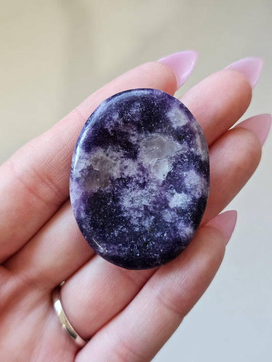 Lepidolite Worry Stone