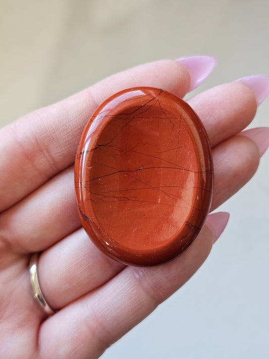 Red Jasper Worry Stone