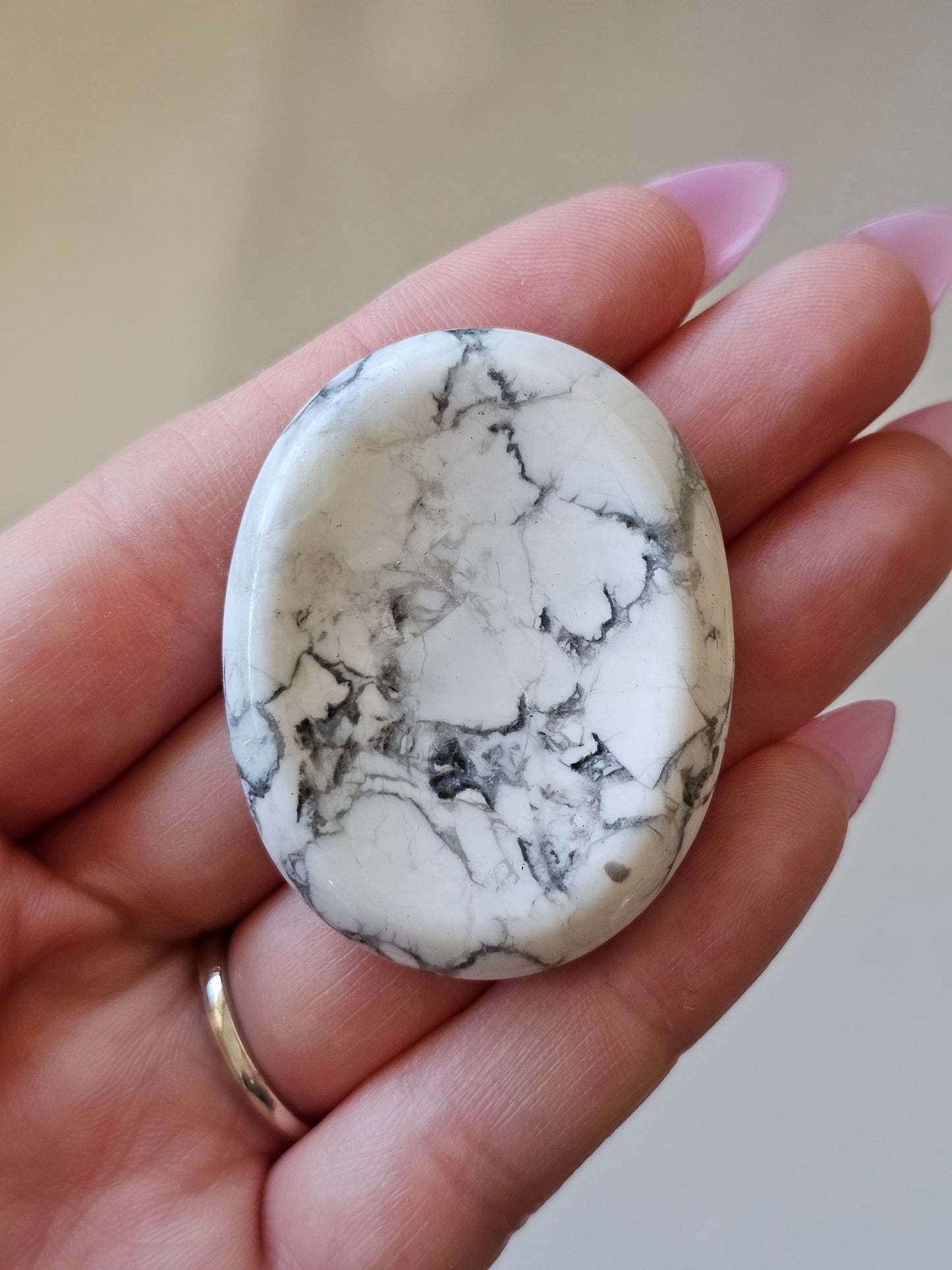 Howlite Worry Stone